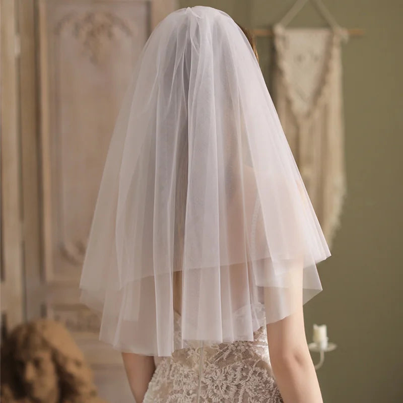 75CM Cut Edge Wedding Veil