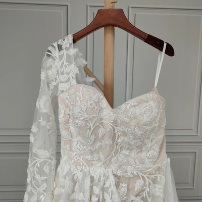 Jumpsuits Lace Overskirts With Pants See Through Wedding Dress ...